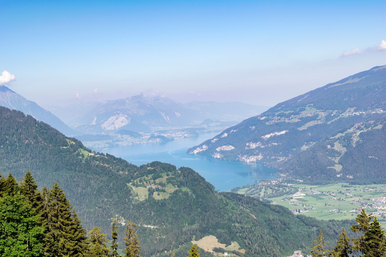 Lake Thun and the Alps